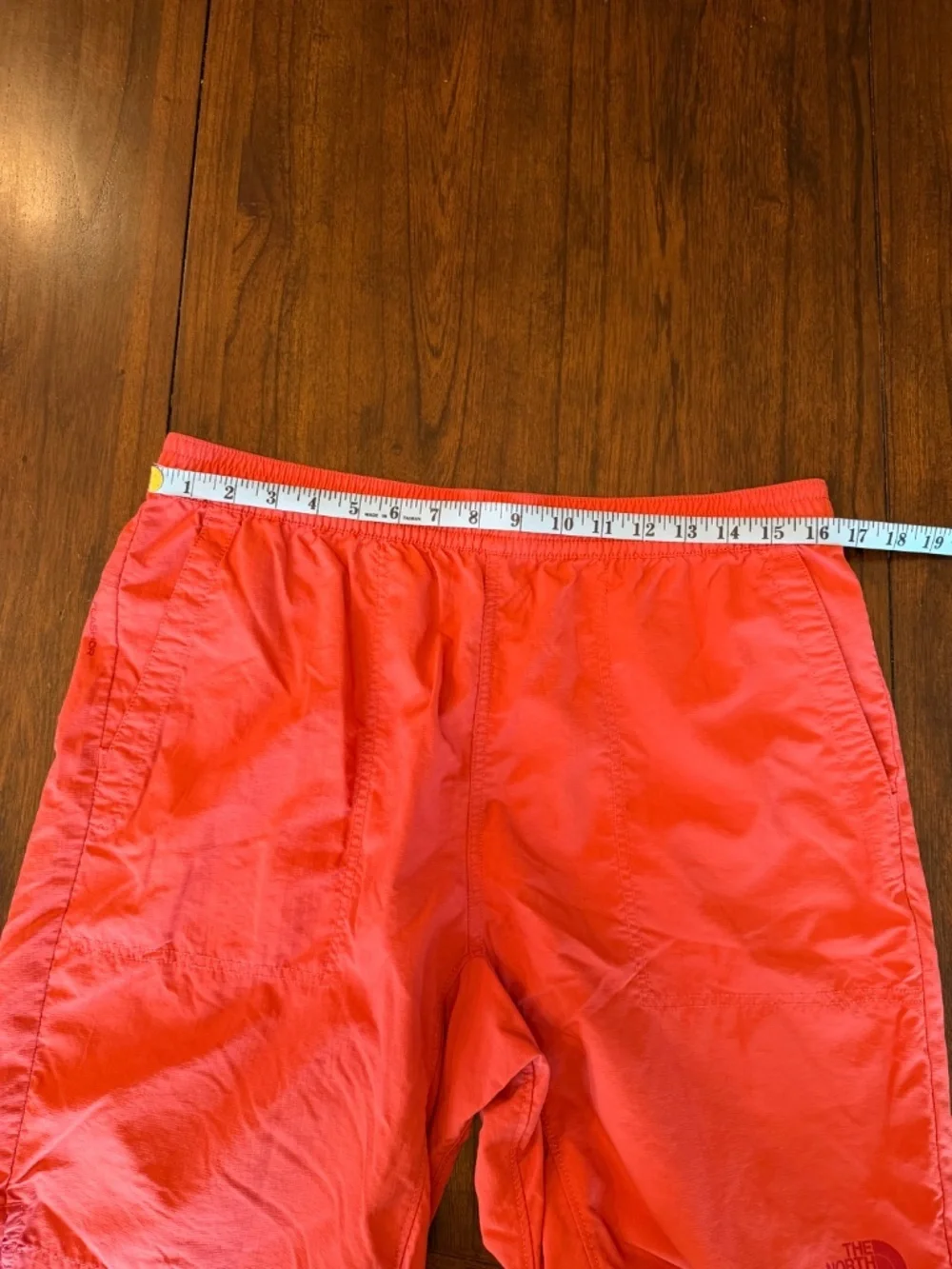 The North Face Men's Orange Swimming Trunks, Size Medium